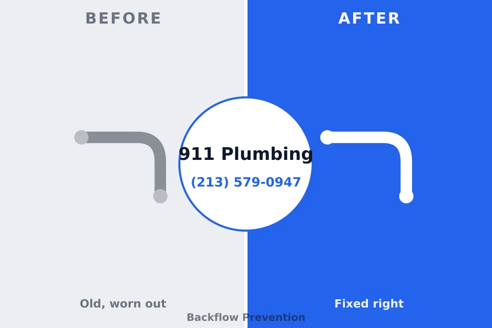 Before and after: plumbing company Riverside, NY